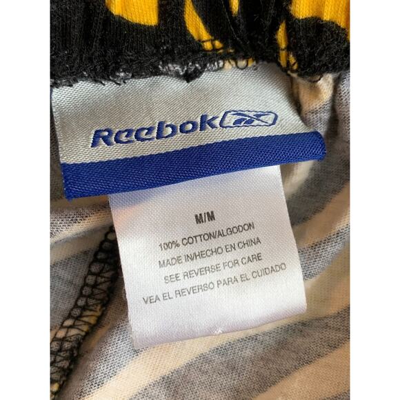 Reebok Steelers yellow black print pull on  pants size medium - Picture 3 of 5